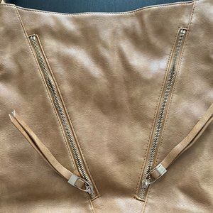 Large Brown Hobo Tote with Braided Handle